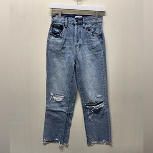 Pistola Cassie High Rise Cropped Straight Jean